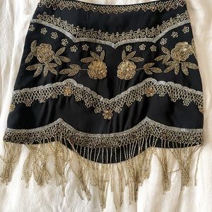 Vintage hand beaded skirt